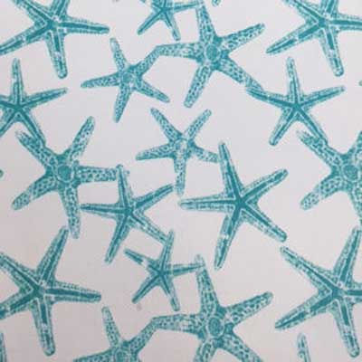 Starfish Aqua - Cotton Belle -Futon Cover - Grade D
