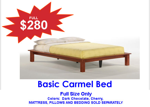 SALE-Basic Carmel Bed Frame- Full Size