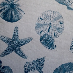 Blue Shells - Cotton Belle Futon Cover