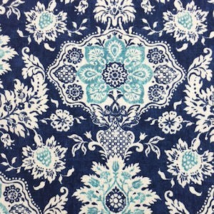 Blooms Indigo -  Cotton Belle Futon Cover
