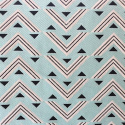 Triangle Aqua - Cotton Belle Futon Cover