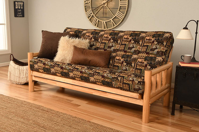 Cabin Print Innerspring Futon