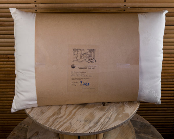 Bed Pillow - Contains Organic Cotton